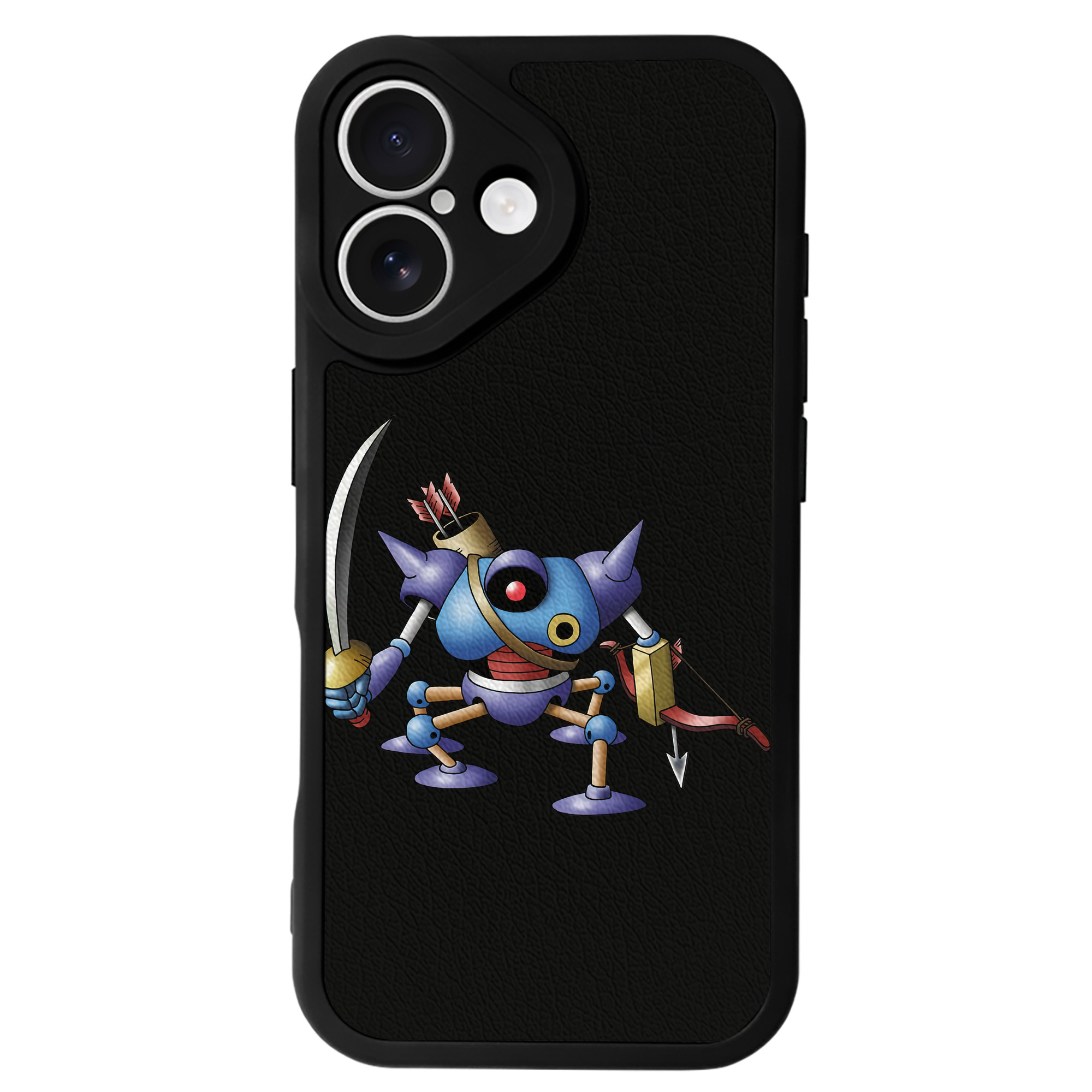 （画像用） ドラゴンクエスト Doragon Kuesuto Dragon Quest 【iPhone 16シリーズ対応】シリコンスマホケース（レザー調） 材質：シリコン